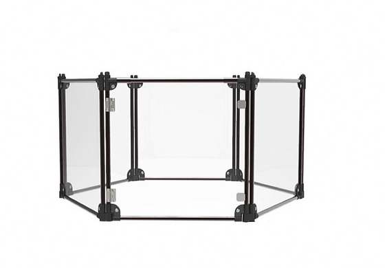 Pénal détachable pour animaux de compagnie en aluminium, transparent, maison de chenil pour chats, enclos pour chiens
