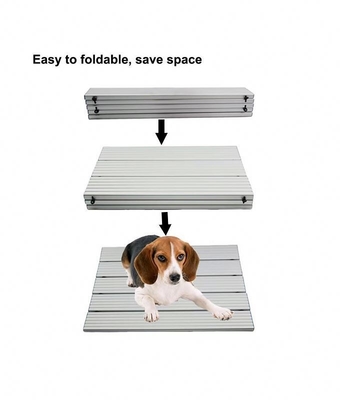 Soulagement de la chaleur estivale pour chiens Laver à la main Mat refroidissement en aluminium pour animaux de compagnie Lit Autres produits pour animaux de compagnie