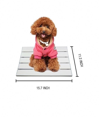 Soulagement de la chaleur estivale pour chiens Laver à la main Mat refroidissement en aluminium pour animaux de compagnie Lit Autres produits pour animaux de compagnie