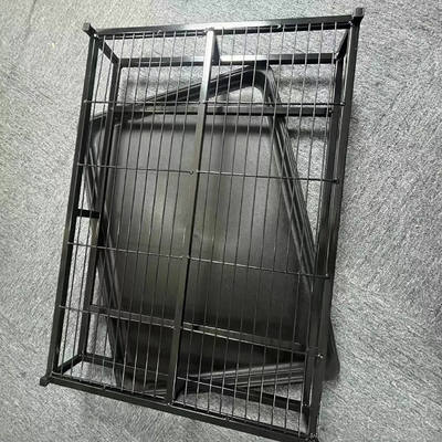 Boîte de litière pour chiens en intérieur Toilette en acier inoxydable Entraînement de chiot Lavable pour les fournitures pour animaux de compagnie