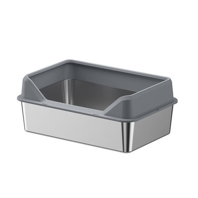 Boîte de chargement de litière de Maine pour chats en acier inoxydable et en plastique Quantités 20 GP 70 ensembles