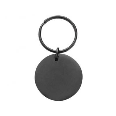 Tag personnalisé en acier inoxydable cercle gravé collier de nom pour chien cadeau chat