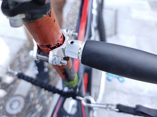 Pet en plein air en course à vélo laisse de chien mains libre laisse de vélo pour chiens noirs