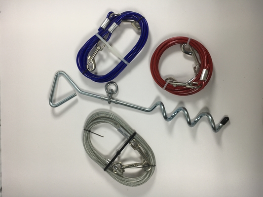 Corde de traction pour animaux de compagnie fixant la pile avec un pinceau et une corde de fil de 5 mmx3 m Shanghai / port de Nanjing