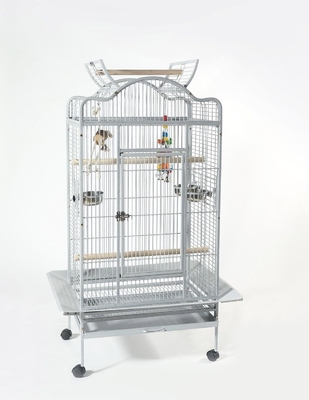 Cage de perroquet en acier métallique résistant à l'usure de grande taille