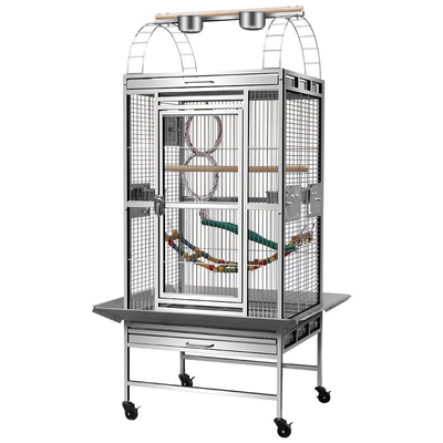 Cage de perroquet en acier métallique résistant à l'usure de grande taille