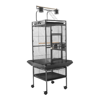 Cage de perroquet en acier métallique résistant à l'usure de grande taille