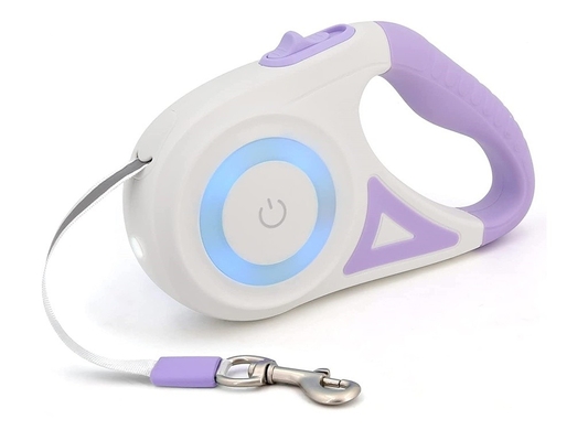 Leash automatique pour animaux de compagnie Leash rétractable pour chiens avec lumière LED réglable et durable