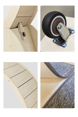 ALT-FBB-275 Chat en bois en train de courir maison silencieuse Jouet interactif
