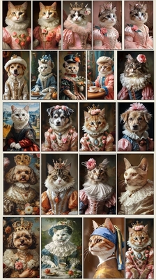 Portrait d'animal de compagnie Cadre photo en alliage d'aluminium Souvenir personnalisé pour chiens et chats