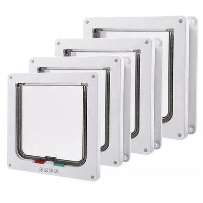 Facile d'accès Porte pour animaux de compagnie pour les chats à l'intérieur et à l'extérieur Options ALT-FBB-298 en brun et blanc