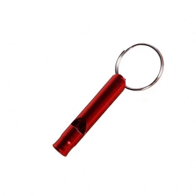 Sifflet d'urgence en alliage d'aluminium coloré pour les activités d'autodéfense et de survie