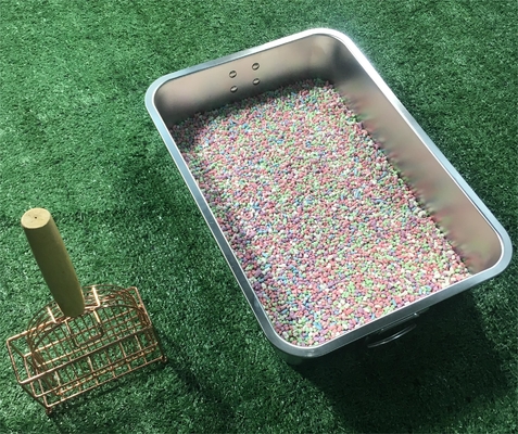 Dites au revoir au plastique et bonjour à notre bassin de toilettes en acier inoxydable durable pour chats