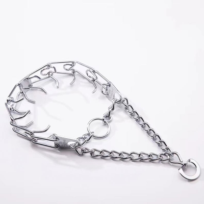 Chaîne de collier de chien en acier inoxydable de style moderne pour une formation professionnelle sur mesure
