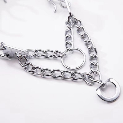 Chaîne de collier de chien en acier inoxydable de style moderne pour une formation professionnelle sur mesure