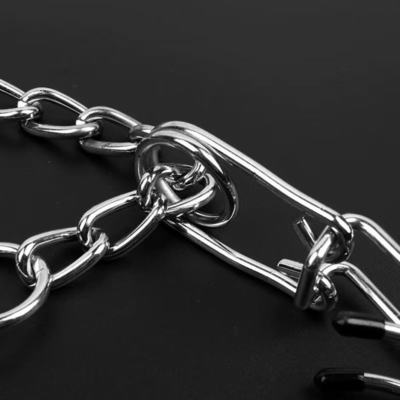 Collier d'entraînement à la chaîne pour chiens démontable en métal pour entraînement personnalisé d'animaux de compagnie