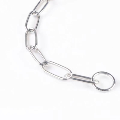 Collier de chien en acier inoxydable à motifs animaux pour une corde de traction à l' épreuve des morsures personnalisée