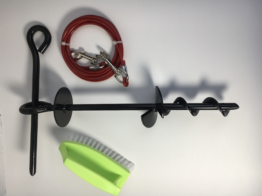 Jouets pour chiens à l'extérieur Portables à la terre fixés à pile tirant de la corde