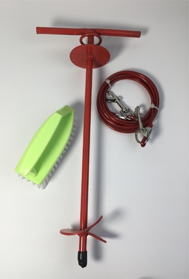Jouets pour chiens à l'extérieur Portables à la terre fixés à pile tirant de la corde