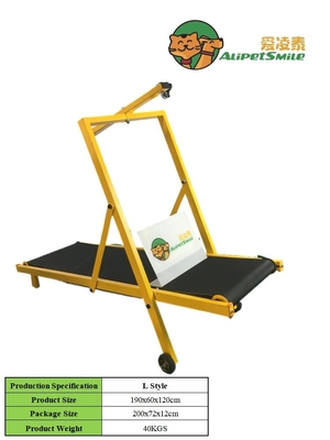 Tapis de course pour chien réglable en acier pour l'exercice canin Équipement d'agilité en fer coloré
