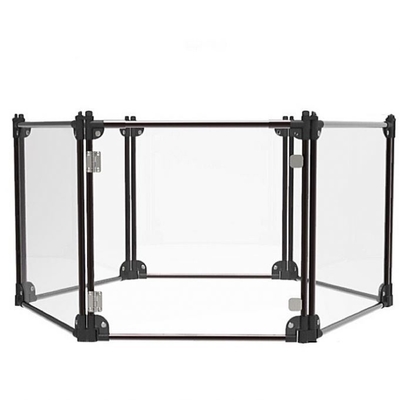 Taille personnalisée INS Wind Acrylic Clear Dog Fence pour le Corgi Teddy Protection d'isolation