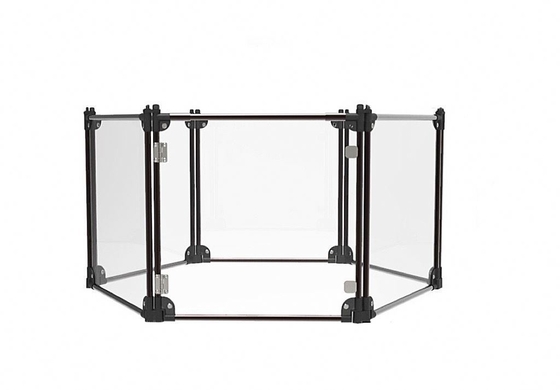 Grand jardin de sécurité détachable en acrylique transparent pour les reptiles