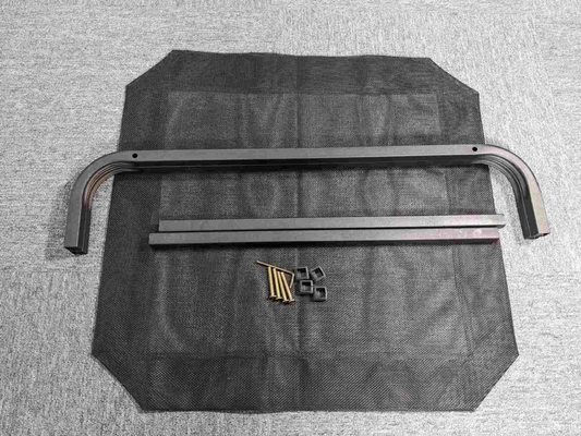 Lit de chien pliable portable noir respirant pour petits et moyens chiens