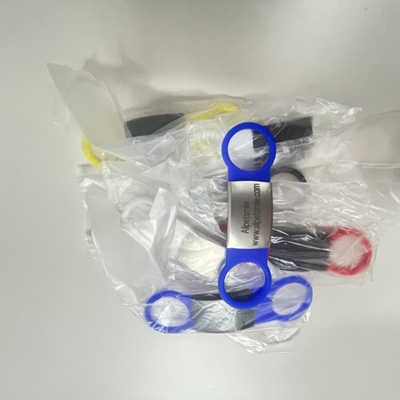 Chiens Slide en silicone sur étiquette de chien Étiquette d'identification de chien en acier inoxydable vierge avec logo laser personnalisé
