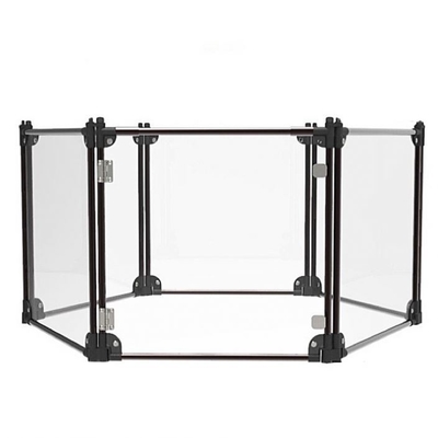 Cage pour animaux de compagnie Clôture transparente acrylique pour chien pour une combinaison libre de taille moyenne à grande