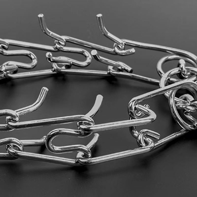 Collier de chien en acier inoxydable avec taille et matériau personnalisés
