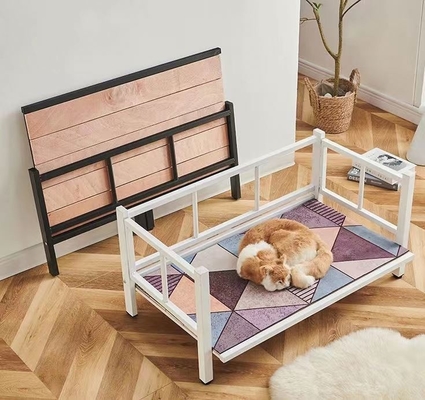 Matraque pour animaux de compagnie Non inclus Matraque métallique résistant à l'humidité Lit de chien surélevé Lit de chat en rotin