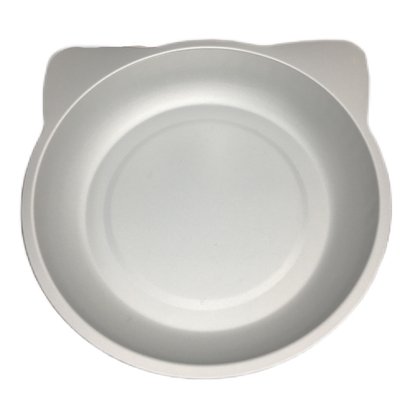 Laver à la main du matériau en aluminium en forme de bol en forme de nid de chat pour votre compagnon à fourrure