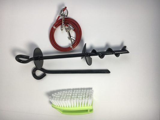 Câbles en acier Poteaux pour voyages en extérieur Animaux de compagnie Poteaux pour chiens en extérieur Tentes de camping Poteaux de terre