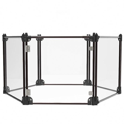 Cage noire pour animaux de compagnie pour les petites races moyennes et grandes