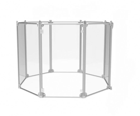 Cage noire pour animaux de compagnie pour les petites races moyennes et grandes