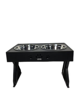Table de levage pour animaux de compagnie Cuve à aliments en acier inoxydable Cuve à chat Cuve pliante Cuve réglable pour chien