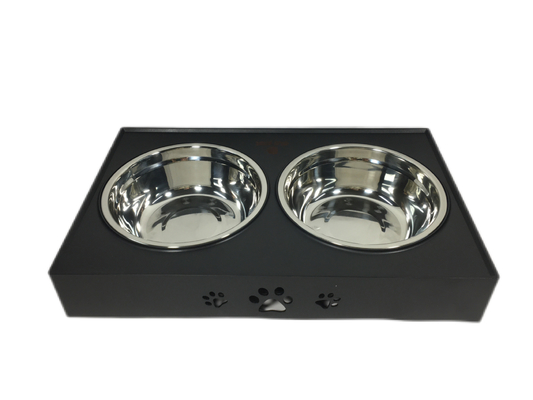 Table de levage pour animaux de compagnie Cuve à aliments en acier inoxydable Cuve à chat Cuve pliante Cuve réglable pour chien