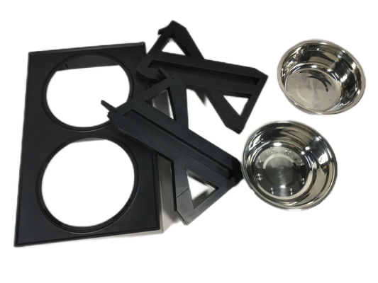 Table de levage pour animaux de compagnie Cuve à aliments en acier inoxydable Cuve à chat Cuve pliante Cuve réglable pour chien