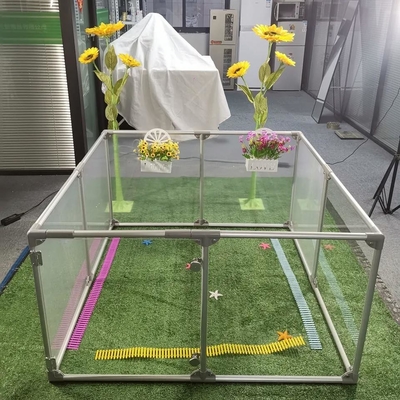 Cage de clôture de jardin d'enfants portable résistante et légère avec logo personnalisé