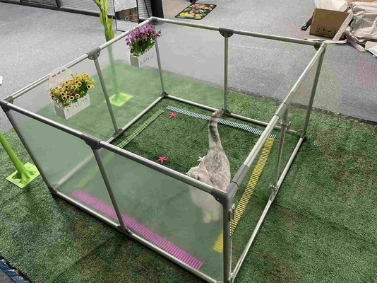 Cage de clôture de jardin d'enfants portable résistante et légère avec logo personnalisé