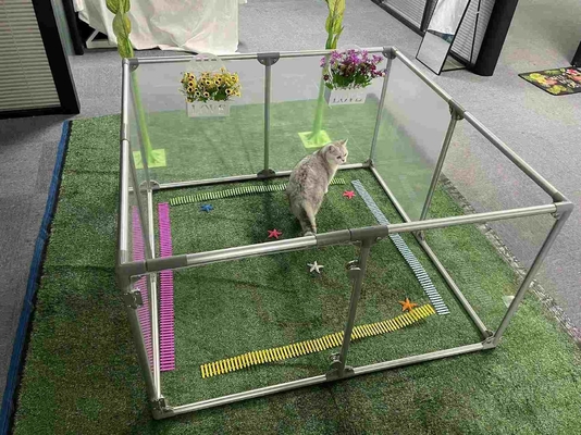 Cage de clôture de jardin d'enfants portable résistante et légère avec logo personnalisé