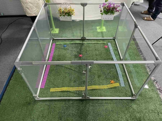 Cage de clôture de jardin d'enfants portable résistante et légère avec logo personnalisé