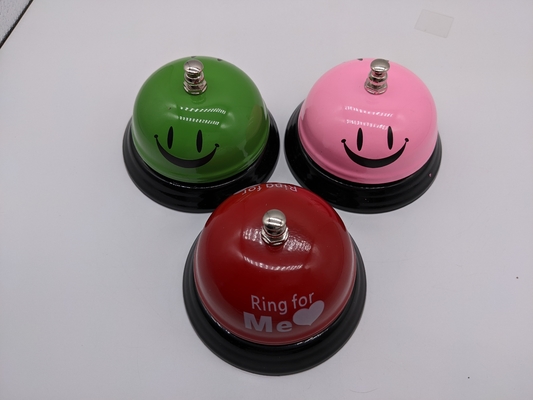 Restaurateur Dish Bell Pet Trainer Electroplating Multiple Couleur Métal Servant Appel Bell