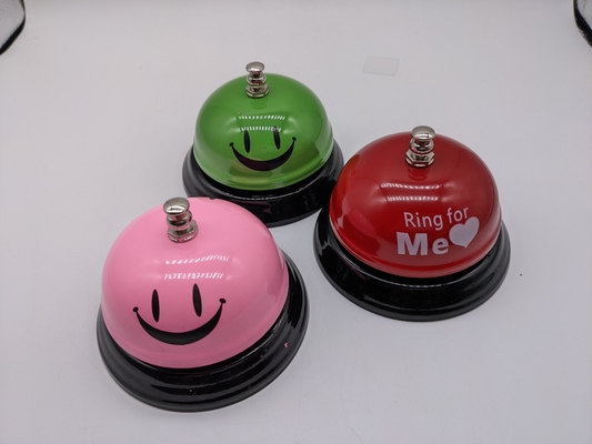 Restaurateur Dish Bell Pet Trainer Electroplating Multiple Couleur Métal Servant Appel Bell