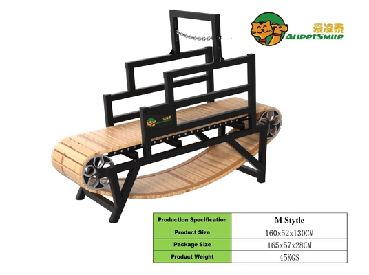 Alipetsmile Version 2.0 Tapis de course pour chiens de bois qui améliore la condition physique des chiens