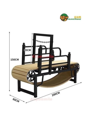Tapis de course en acier inoxydable et en plastique pour chiens pour animaux de compagnie