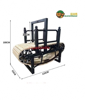 Tapis de course en acier inoxydable et en plastique pour chiens pour animaux de compagnie