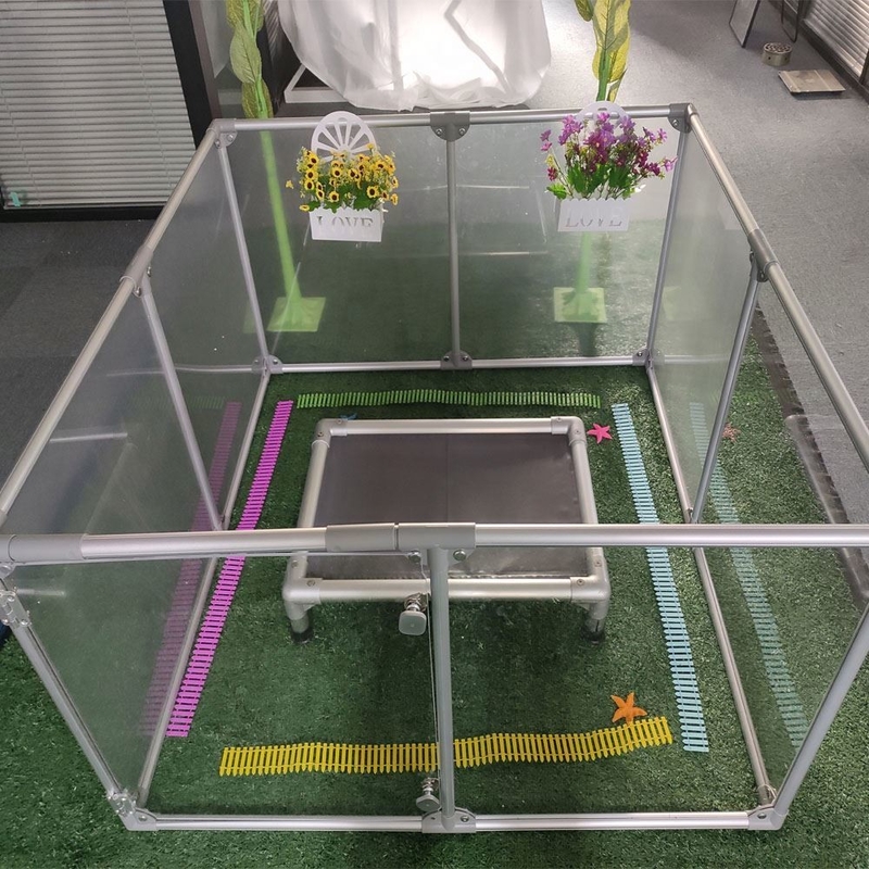 Cage de clôture à boutons Portable en acier inoxydable
