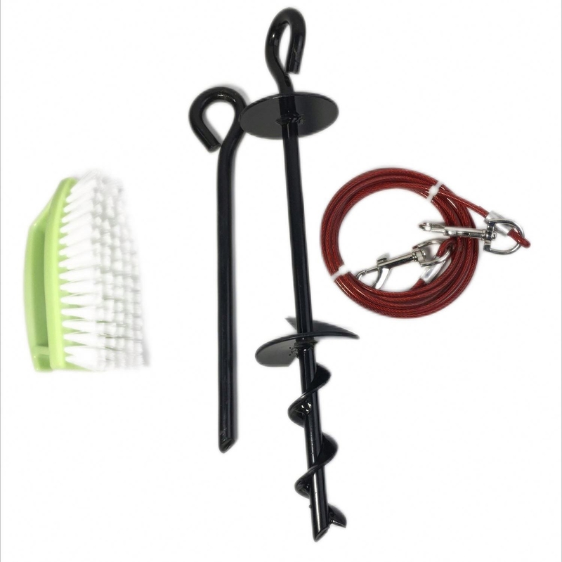 Jouets pour chiens à l'extérieur Portables à la terre fixés à pile tirant de la corde