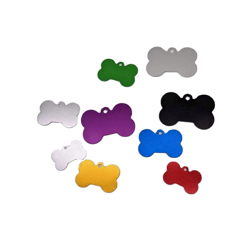 Pet ID Tag chien avec collier en aluminium de sublimation de la saison de printemps Collier personnalisé